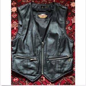 Harley Davidson Women’s M Leather Riding Vest